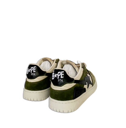 A Bathing Ape SK8 Olive; BAPE